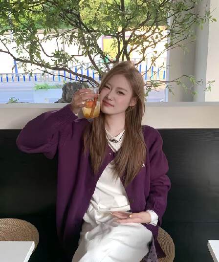 한 부서 느긋한 바람 슈퍼 디스플레이 화이트 보라색 스웨터 오픈 가디건 여성 코트 가을 캐주얼 루즈핏 니트 오픈 가디건 맨위