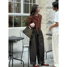 批发2026春季超火一整套轻奢高级感大方得体穿搭时尚<b class='q'>格子</b>衬衫套装<b class='q'>裤</b>女