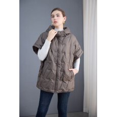 批发马甲热卖中．可以遮手膀子2025新款羽绒背心时尚保暧新款式潮流