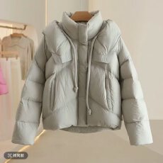 批发新标国际90绒2025冬季新款保暧<b class='q'>时尚</b>羽绒服中长款潮流品质欧美范