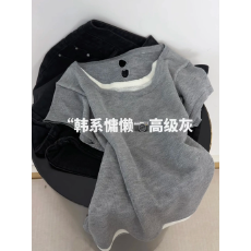 批发韩系<b class='q'>原</b><b class='q'>单</b>夏季新款宽松假两件针织上衣女百搭通勤休闲