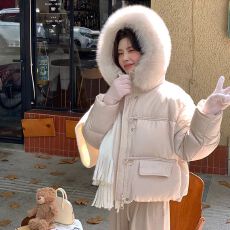 批发苏九儿羽绒棉服女冬季2025新款短款小个子棉服超好看加厚时尚外套