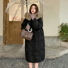批发冬季新款羽绒棉服女加厚中长款过膝韩版棉衣外套宽松大码棉袄