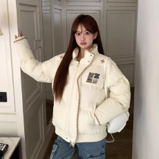 批发橘子树在哪儿 刺绣设计感面包<b class='q'>服</b>棉<b class='q'>服</b>女冬季加厚保暖国<b class='q'>潮</b>棉衣外套