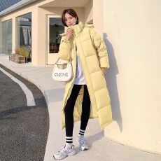 批发中戏可脱卸帽长款棉服2025冬季新款宽松加厚大码<b class='q'>情侣</b><b class='q'>外套</b>