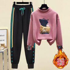 批发欧货时尚高档时髦女士2025新款职业两件套<b class='q'>装</b>冬<b class='q'>装</b>秋冬季时髦洋<b class='q'>气质</b>