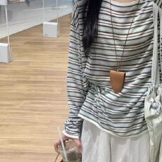 批发慵懒风防晒罩衫女<b class='q'>夏季</b>宽松休闲条纹薄款长袖t恤上衣外贸爆款