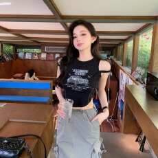 批发已出货 <b class='q'>莫代尔</b>面料 260克 吊带背心<b class='q'>夏季</b>辣妹