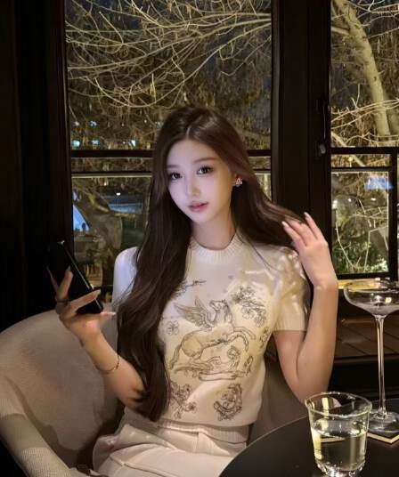 2026 빛 럭셔리 바람 무거운 작업 자수 패턴 라운드 넥 니트 스웨터 여성 패션 트렌드 품격 프랑스식 스타일 맨위 트렌디