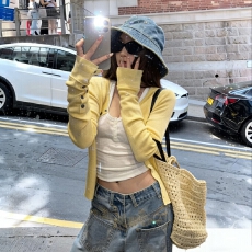 批发2026新款早春季韩系高级感针织衫上衣<b class='q'>女</b>慵懒休闲外搭<b class='q'>开衫</b><b class='q'>毛衣</b>外套