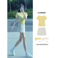 批发减龄一整套穿搭韩剧女主大方得体两件套2026新款<b class='q'>连衣裙</b><b class='q'>波点</b>裙套装