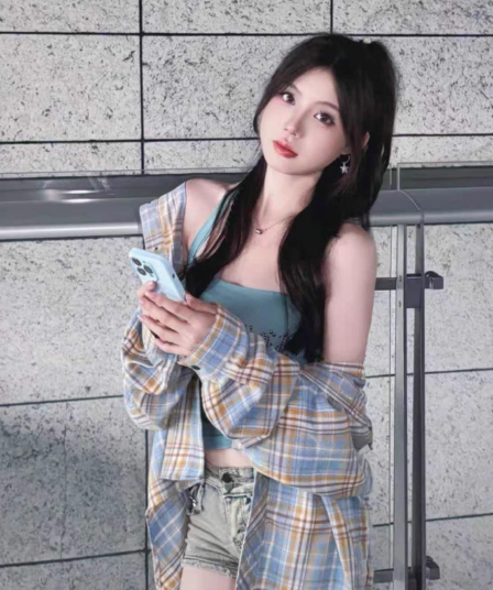 원본 원단 빛 럭셔리 순면 체크무늬 여성 셔츠 인사이드 가져 가라. 스택 착용 루즈핏 캐주얼 슬림해 보이는 긴팔 셔츠 외출용