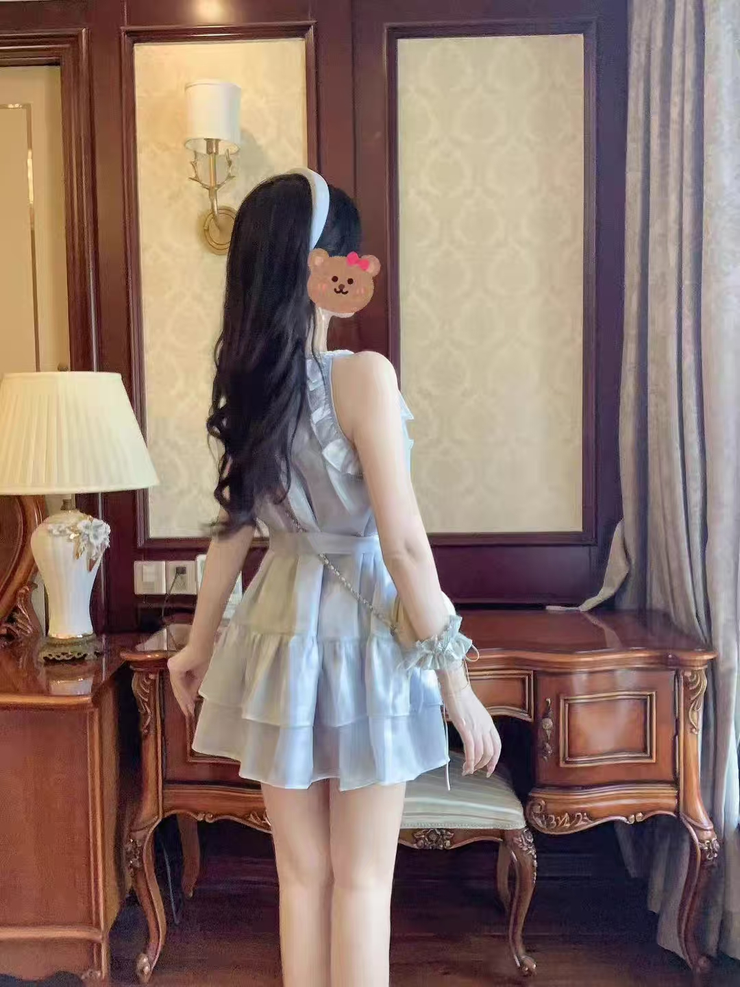 새로운 Chic 아름다운 요정 치마 작은 키 생일 작은 행사 치마 휴가 바람 해변가 인어 지 행침 목 인형 치마