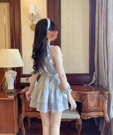 새로운 Chic 아름다운 요정 치마 작은 키 생일 작은 행사 치마 휴가 바람 해변가 인어 지 행침 목 인형 치마