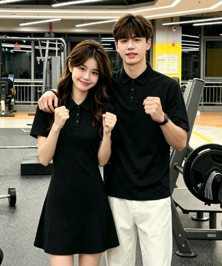 새로운 40 1 1 순면 자수 하나 의류 하나 미니 스커트 해변가 커플룩 미니 스커트 한 마디 드레스