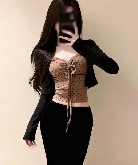 한 부서 순수한 욕망 핫걸 도트 무늬 캐미솔 2026 여름 새로운 슬림해 보이는 표지 고기 자외선 차단 오픈 가디건 3종 세트