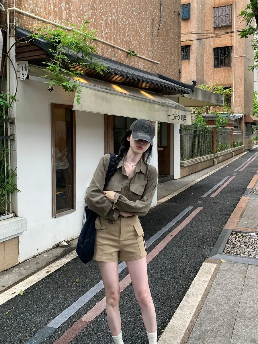 레트로 루즈핏 폴로 칼라 긴소매 가디건 상세 이미지 4