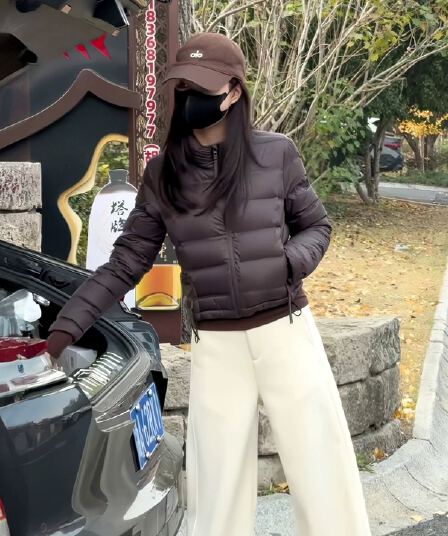켄 콩 바람 쇼트 스타일 새로운 허리 수축 아래 면화 의류 여성 루즈핏 두꺼운 스탠드 칼라 작은 키 패딩 재킷 ins 트렌디