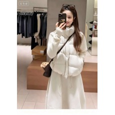 批发韩版立领针织拼接短款羽绒服女2026冬季新款高级感面包棉马甲外套