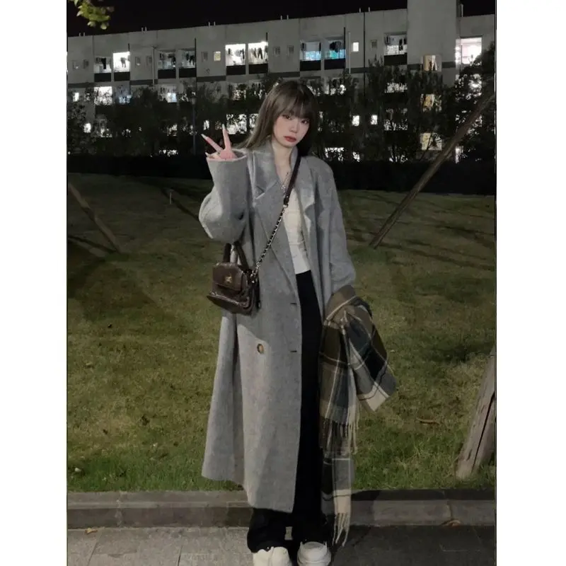 헤본 스타일 폴드 칼라 미디 코트 상세 이미지 6