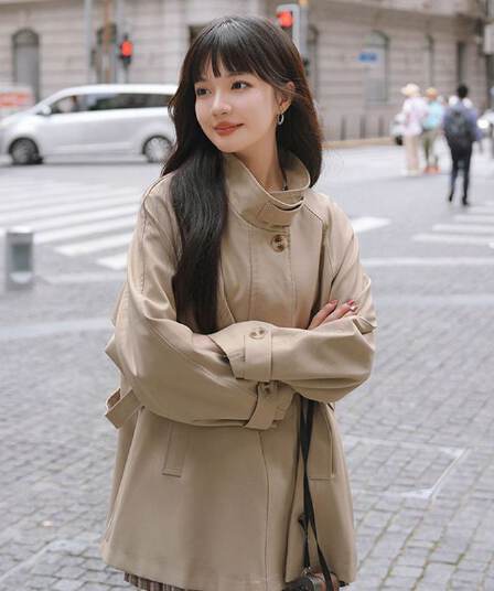 원본 것 터틀넥 단색 루즈핏 종류 다용도 바람막이 영국식 패션 트렌드 긴팔 오픈 가디건 고급 센스 재킷