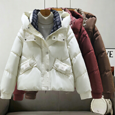 批发实拍大码棉服胖妹妹冬季新款韩版宽松加厚面包服小个子棉衣