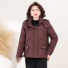 批发实拍羽绒棉服女冬2026年新款妈妈装<b class='q'>棉</b>衣宽松<b class='q'>大码</b><b class='q'>女装</b>加厚棉袄外套