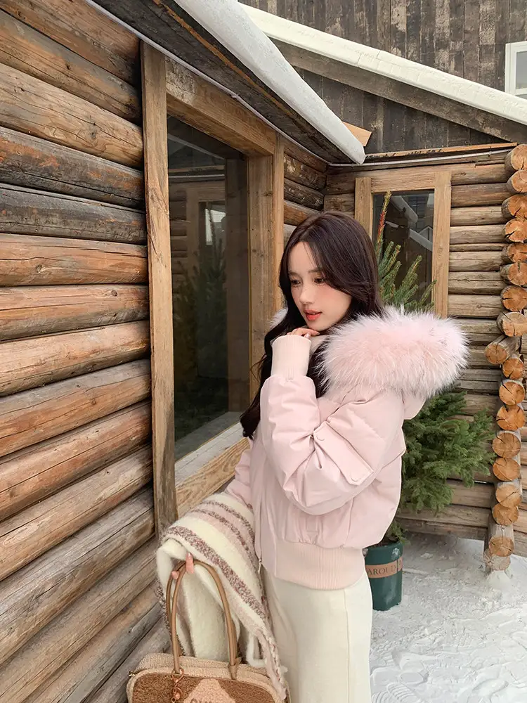 퍼 칼라 후드 면 패딩 (4color) 상세 이미지 38