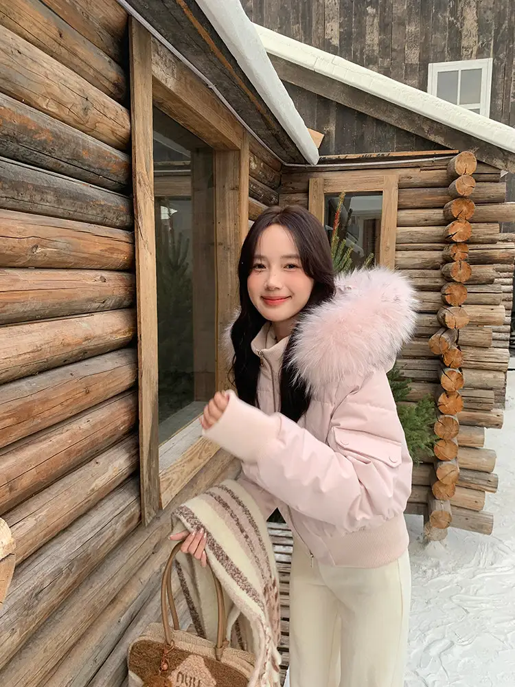 퍼 칼라 후드 면 패딩 (4color) 상세 이미지 39