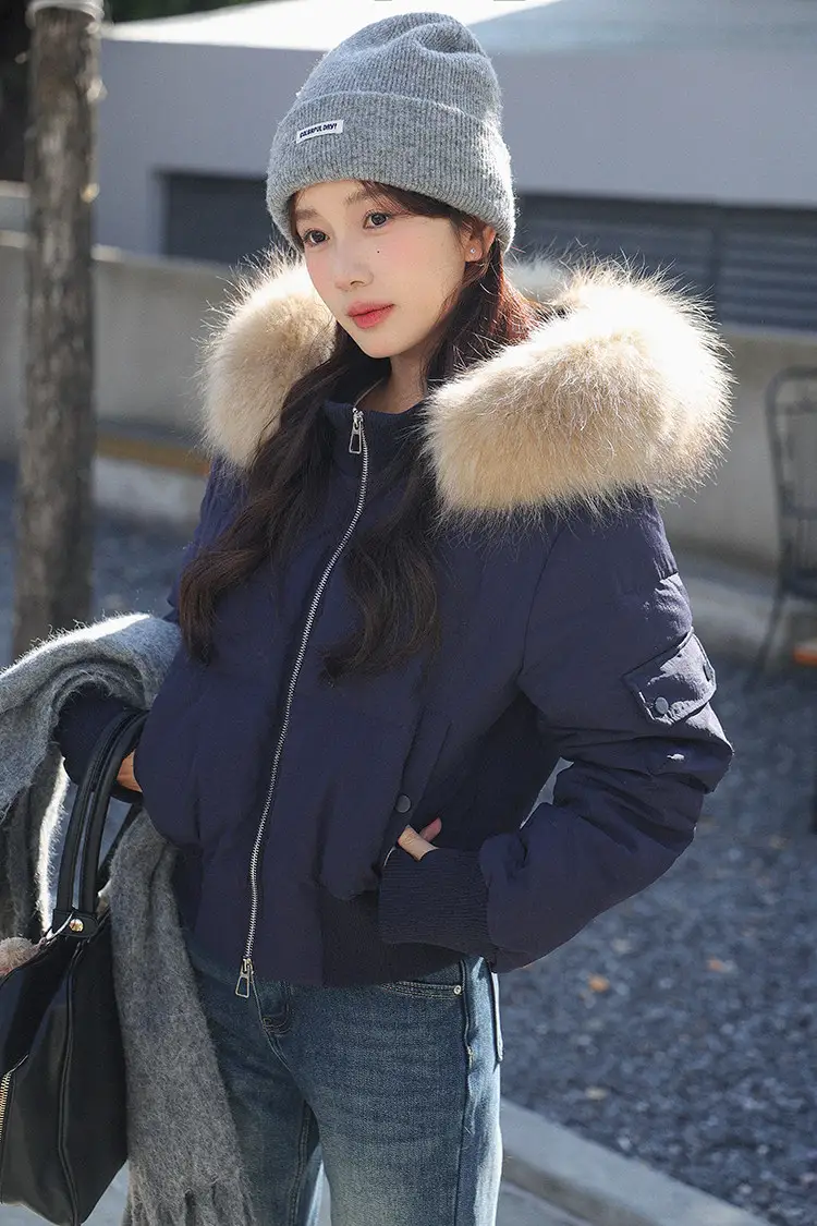 퍼 칼라 후드 면 패딩 (4color) 상세 이미지 43