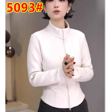 磨毛立领收腰厚款纯色外套女2025冬季新款百搭保暖双拉链开衫上衣