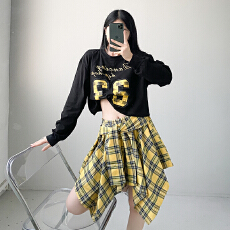 批发春秋数字卫衣女嘻哈学生套装舞台爵士舞蹈表演服打歌服团队服新款