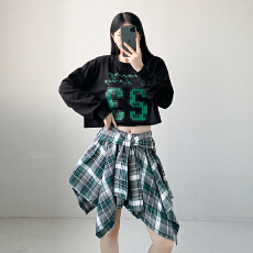 批发运动会学生女团ds演出服活力表演服打歌服爵士舞蹈<b class='q'>两件套装</b>
