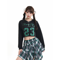 批发<b class='q'>爵士舞</b><b class='q'>服装</b>秋冬街舞走秀时髦潮女团甜酷jazz酷演出服