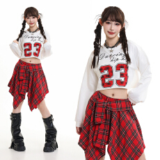 批发彩色卫衣学生表演服团体年会舞台出服装运动会大合唱舞蹈啦啦操服