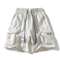 批发多口袋工装短裤男夏季薄款透气宽松大码潮流<b class='q'>日系</b><b class='q'>复古</b>休闲五分裤子