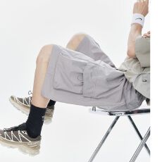 批发多口袋工装短裤男夏季薄款透气宽松大码潮流<b class='q'>日系</b><b class='q'>复古</b>休闲五分裤子