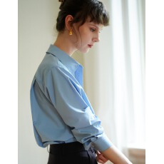 批发不是实拍 简约长袖宽松<b class='q'>衬衫女</b>气质通勤百搭休闲<b class='q'>韩版</b>衬衣