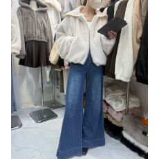 批发<b class='q'>甜美</b>可爱风软糯大翻领环保毛毛外套冬季新款百搭浅色一体绒上衣女