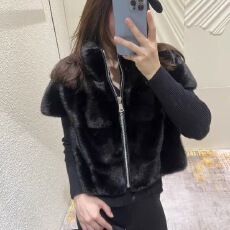 批发贵感千金*气质温柔环保毛<b class='q'>短款</b><b class='q'>皮草</b>仿水貂毛短袖外套上衣