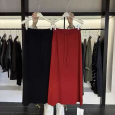 批发IN choose u笑笑家2025秋冬款抗起球羊毛针织裙女韩系高腰半身裙