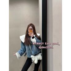 批发2025<b class='q'>冬</b>季新款韩版时尚百搭显瘦加厚保暖羽绒服牛仔外套高品质