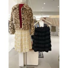 批发韩系纯色重工层层蕾丝拼接蛋糕裙女2025高级感小众甜美显瘦公主裙