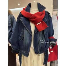 批发牛仔外套女短款2025<b class='q'>冬</b>季新款韩版高级感加厚保暖羽绒内胆夹克上衣