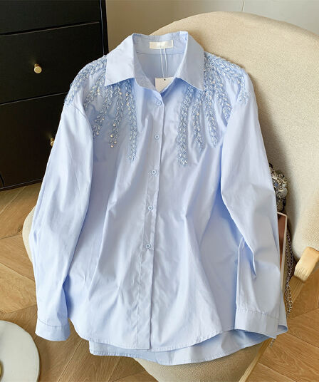 실사 한국 스타일 무거운 작업 봄 가을 루즈핏 에디션 셔츠 26 새로운 외국 가스 느긋한 바람 다용도 셔츠 여성 코트