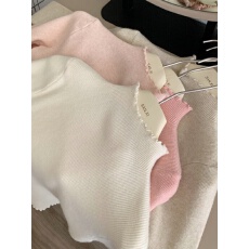 批发木耳边半高领针织打底内搭<b class='q'>浙江</b>普院毛衣<b class='q'>桐乡</b>高端嘉兴濮院羊毛衫