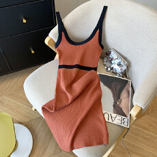 批发实拍 大货 2026<b class='q'>夏季</b>新款无袖吊带裙甜辣妹纯欲风<b class='q'>连衣裙</b>针织裙子女