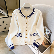 批发实拍 大货 2026春装<b class='q'>新款</b>设计感洋气小香风上衣针织衫毛衣开衫<b class='q'>女</b>