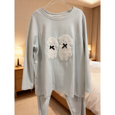 批发<b class='q'>加肥</b><b class='q'>加大</b>250斤可穿睡衣女德绒保暖圆领插肩袖可外穿家居服套装