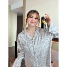 大码睡衣女2026新款250斤柔滑冰雪丝灰豹纹情侣款高级感家居服